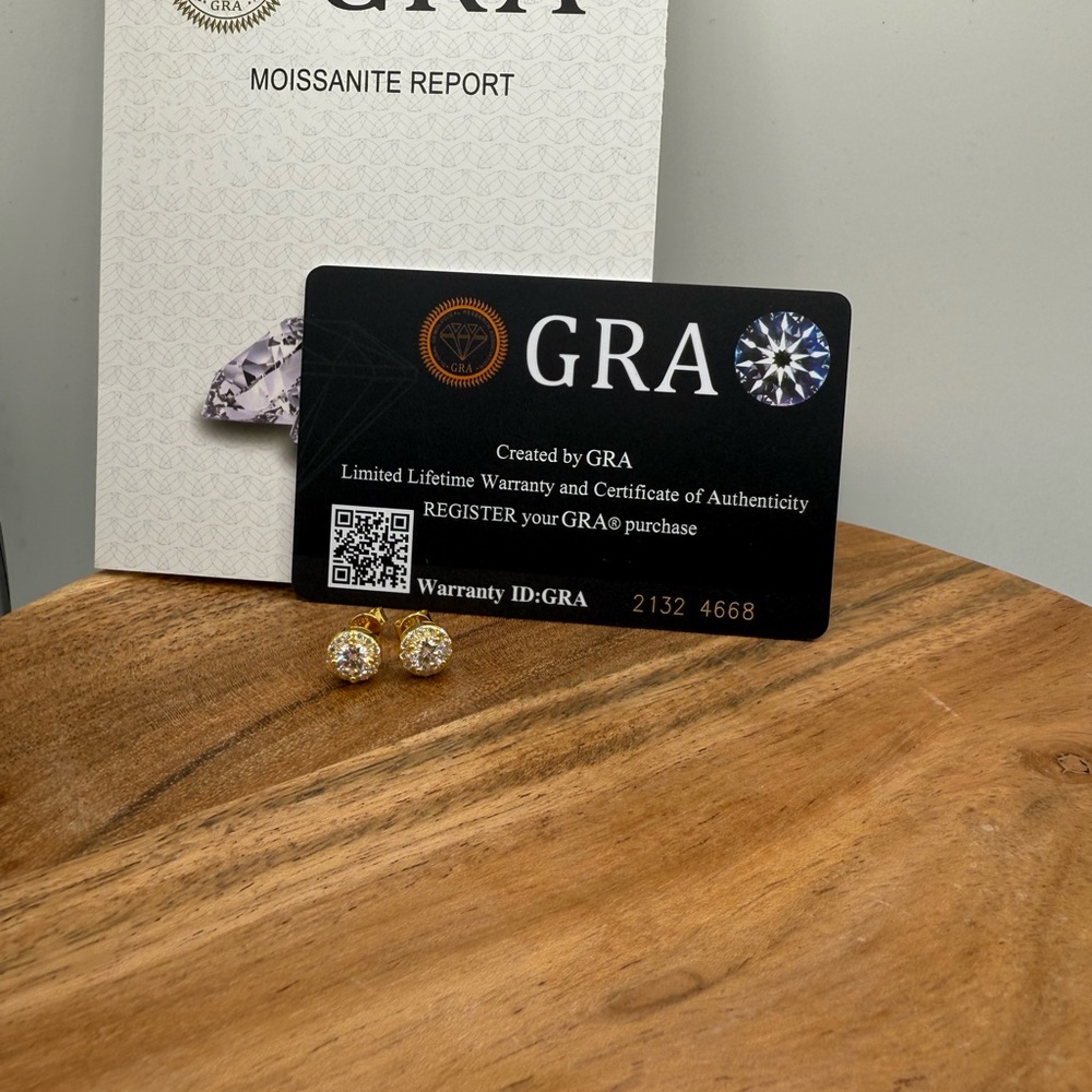 Moissanite Stud Earrings